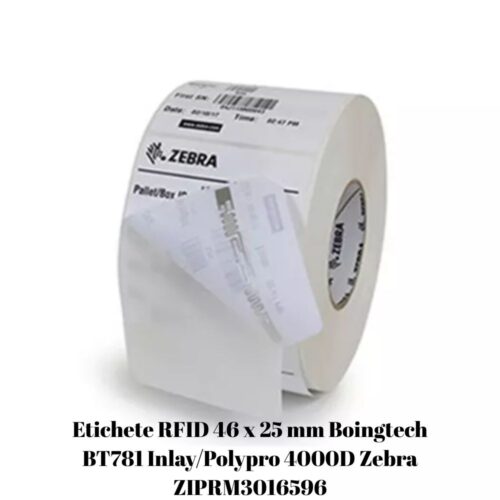 Etichete RFID 46 x 25 mm Boingtech BT781 InlayPolypro 4000D Zebra ZIPRM3016596 Etichete RFID 46 x 25 mm Boingtech BT781 InlayPolypro 4000D Zebra ZIPRM3016596