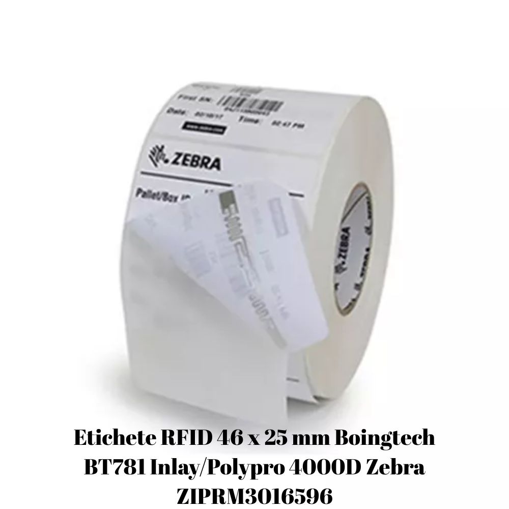 Etichete RFID 46 x 25 mm Boingtech BT781 InlayPolypro 4000D Zebra ZIPRM3016596