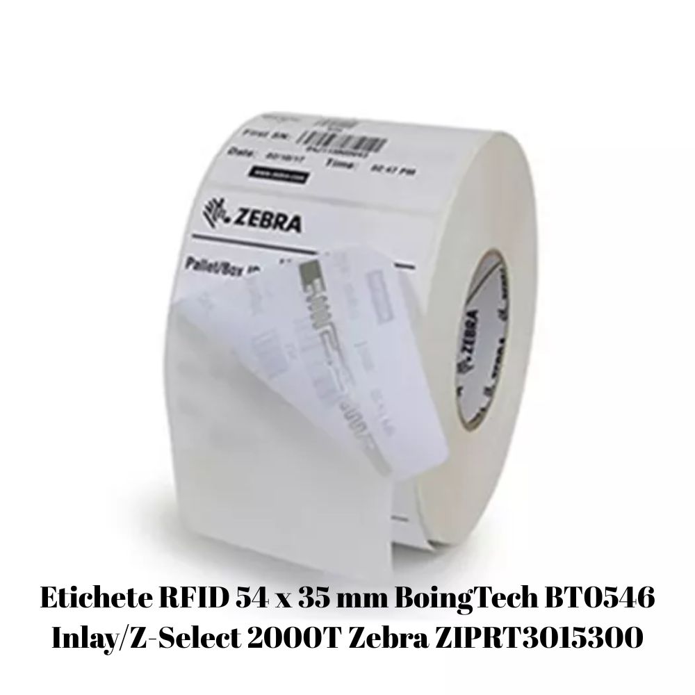 Etichete RFID 54 x 35 mm BoingTech BT0546 InlayZ-Select 2000T Zebra ZIPRT3015300