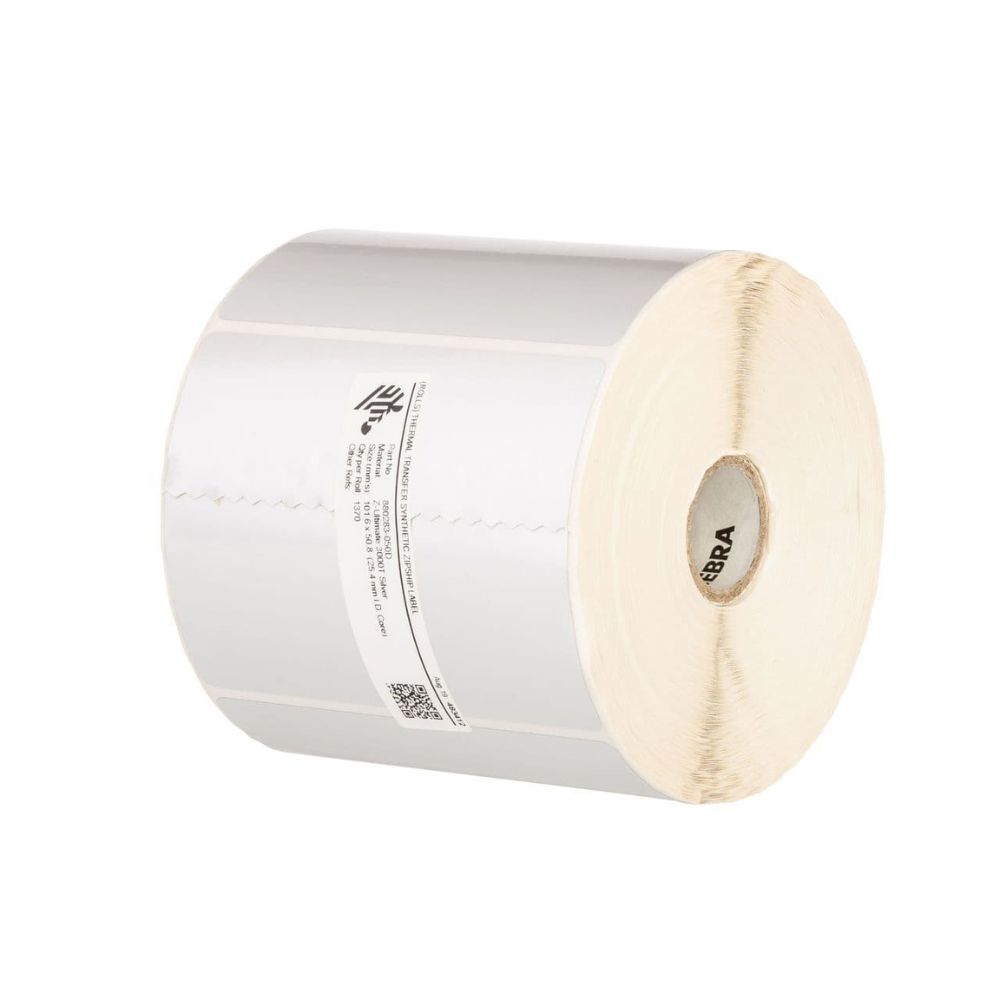 Etichete sintetice 76.2 x 76.2 mm Z-Ultimate 3000T Silver Zebra 880277-076D