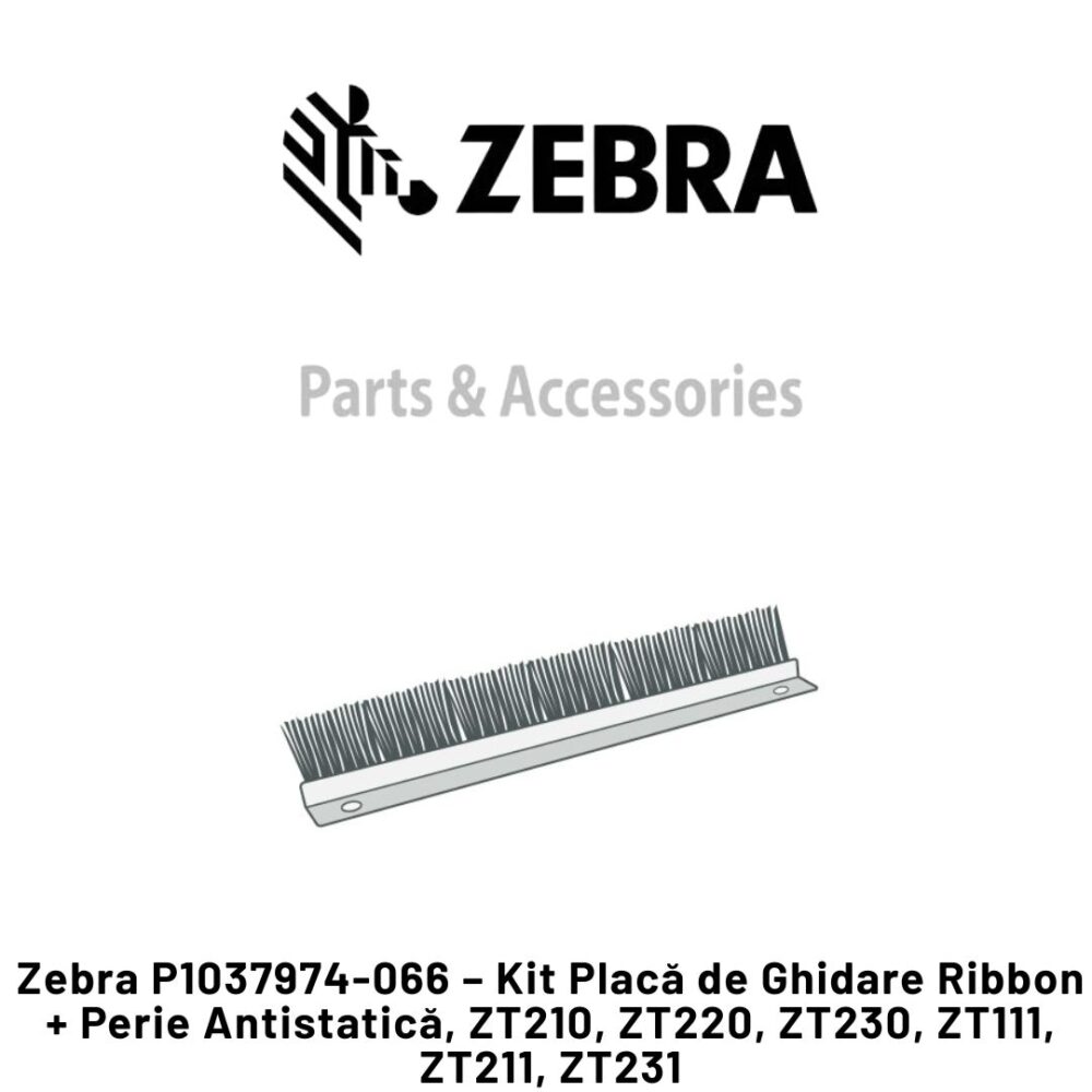 Kit Placă de Ghidare Ribbon + Perie Antistatică ZT200ZT111 Zebra P1037974-066