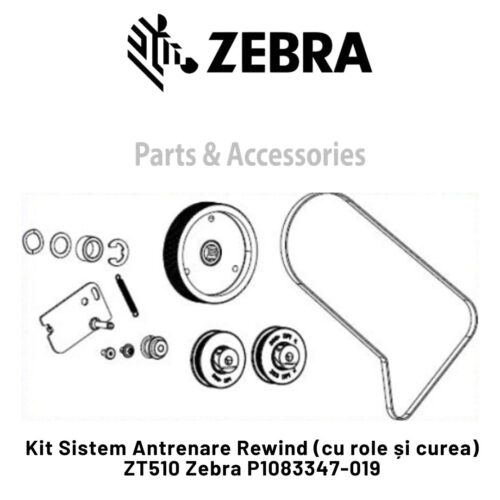 Kit Sistem Antrenare Rewind (cu role și curea) ZT510 Zebra P1083347-019