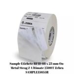 Sample Etichete Rfid 68 X 23 Mm On-Metal Steag Z-Ultimate 2500T Zebra Sample15655R