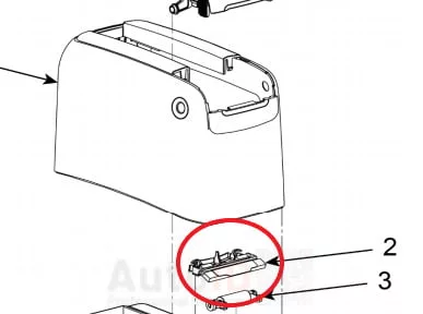 Kit capac pentru mecanismul de imprimare superior ZD510