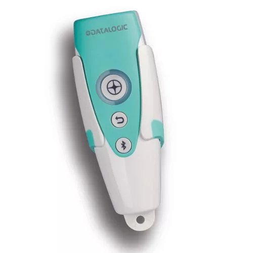 Cititor coduri de bare Datalogic RIDA DBT6400-HC, imager, 2D, portabil, Bluetooth, functie batch, serial, IP50, cablu USB, alb/verde