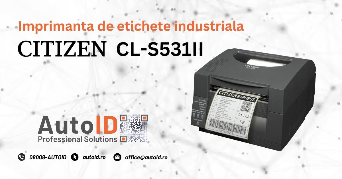 Citizen Cl S531Ii – Imprimantă Desktop Cu Rezoluție Mare De Imprimare