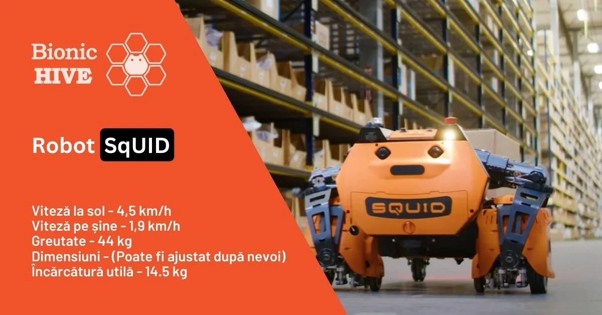 Automatizare în depozit cu robotul SqUID de la BionicHIVE