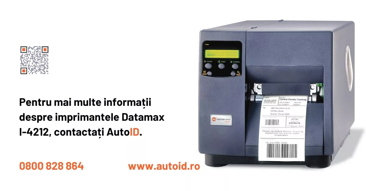 Imprimanta termica industriala pentru etichete autoadezive Datamax I-4212