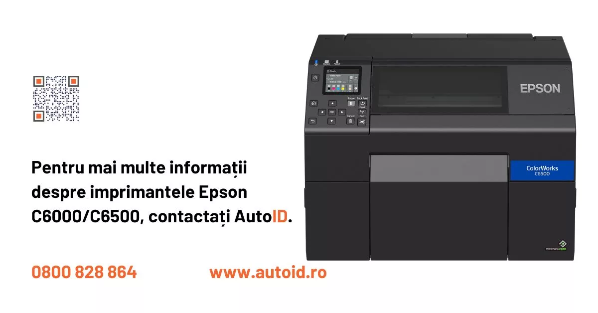 Imprimanta termica industriala pentru etichete autoadezive Epson C6000C6500