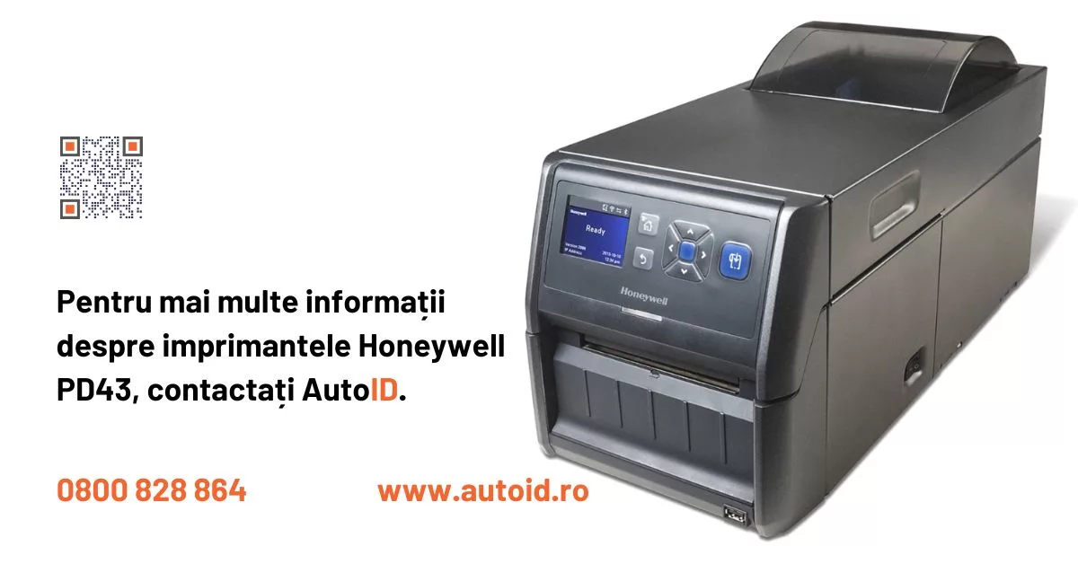 Imprimanta termica industriala pentru etichete autoadezive Intermec PD43