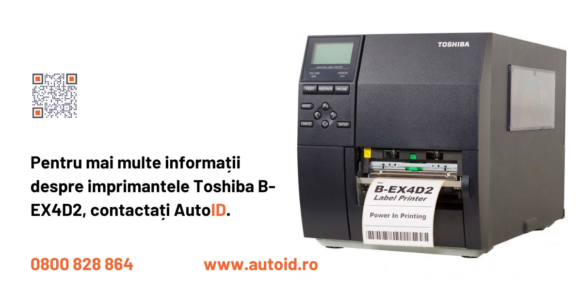 Imprimanta Termica Industriala Pentru Etichete Autoadezive Toshiba Tec B-Ex4T