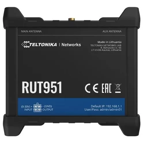 Router celular industrial RUT951 Teltonika Networks RUT951000000 Router celular industrial RUT951 Teltonika Networks RUT951000000