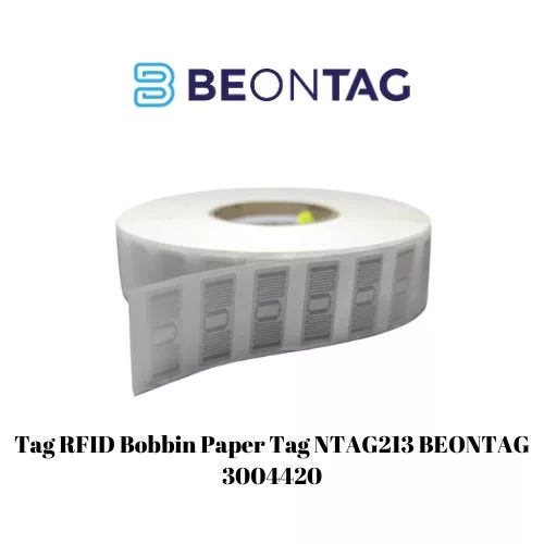 Tag RFID Bobbin Paper Tag NTAG213 BEONTAG 3004420