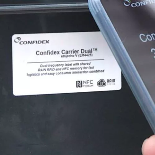 Tag RFID Carrier Dual Confidex