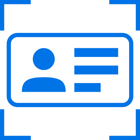 Ocr Wedge Identification Documents Icon Blue 450X450.Png.imgo Png