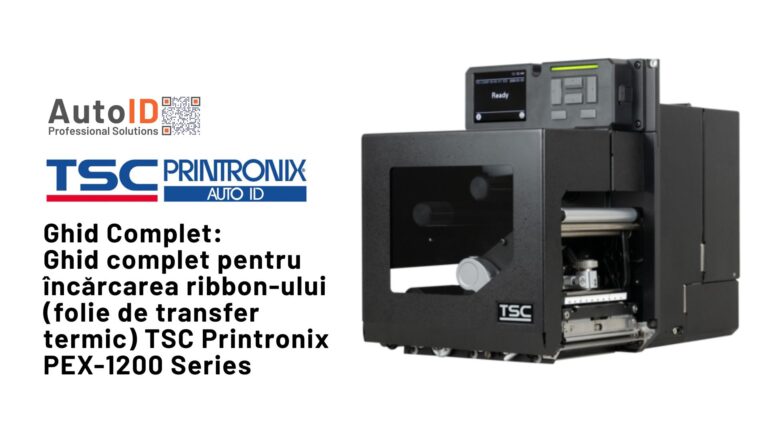 Ghid complet pentru încărcarea ribbon-ului (folie de transfer termic) TSC Printronix PEX-1200 Series