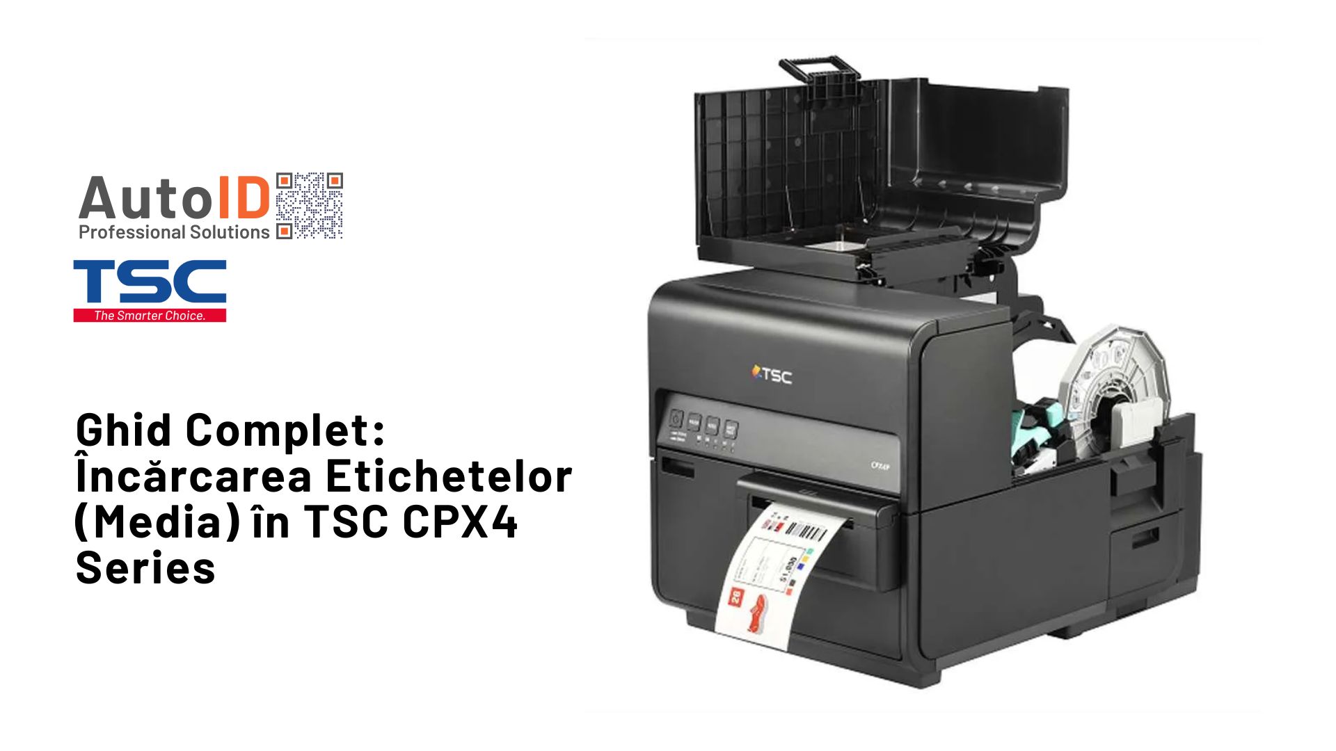 Încărcarea Etichetelor (Media) în TSC CPX4 Series