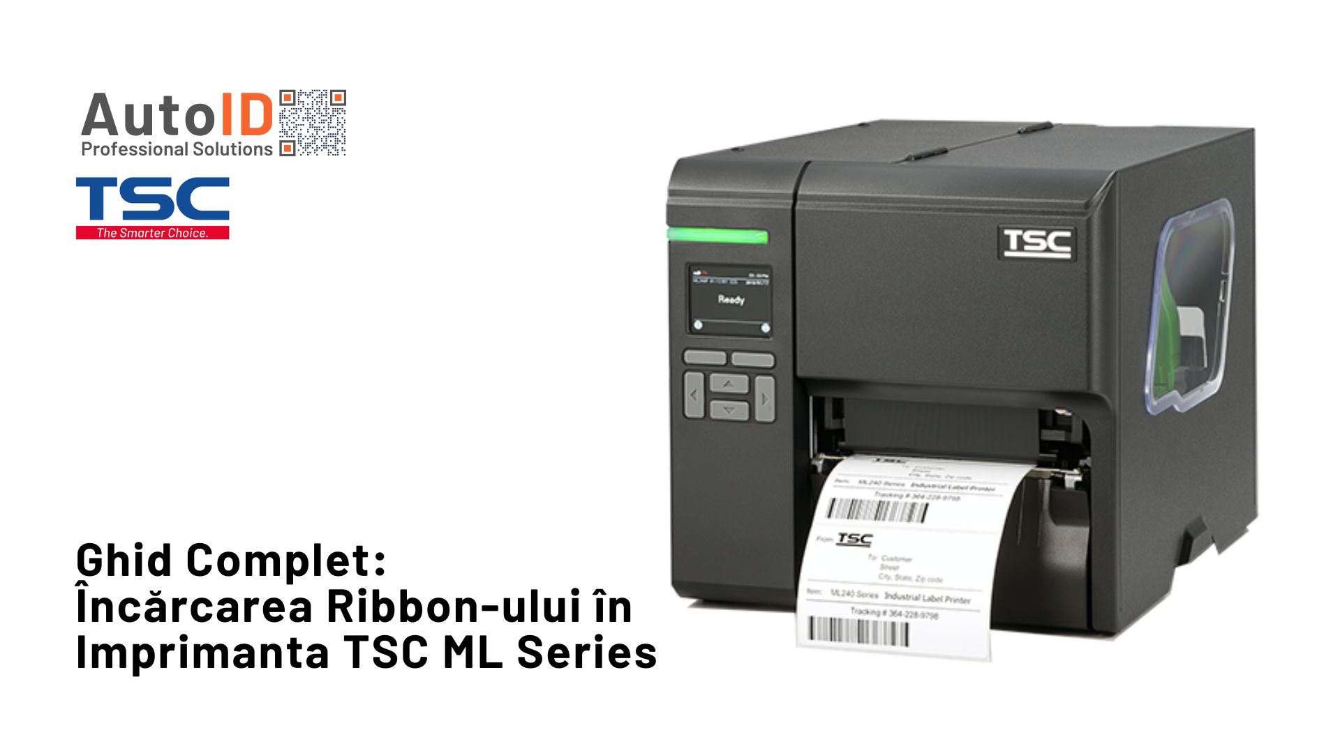 Încărcarea Ribbon-ului în Imprimanta TSC ML Series