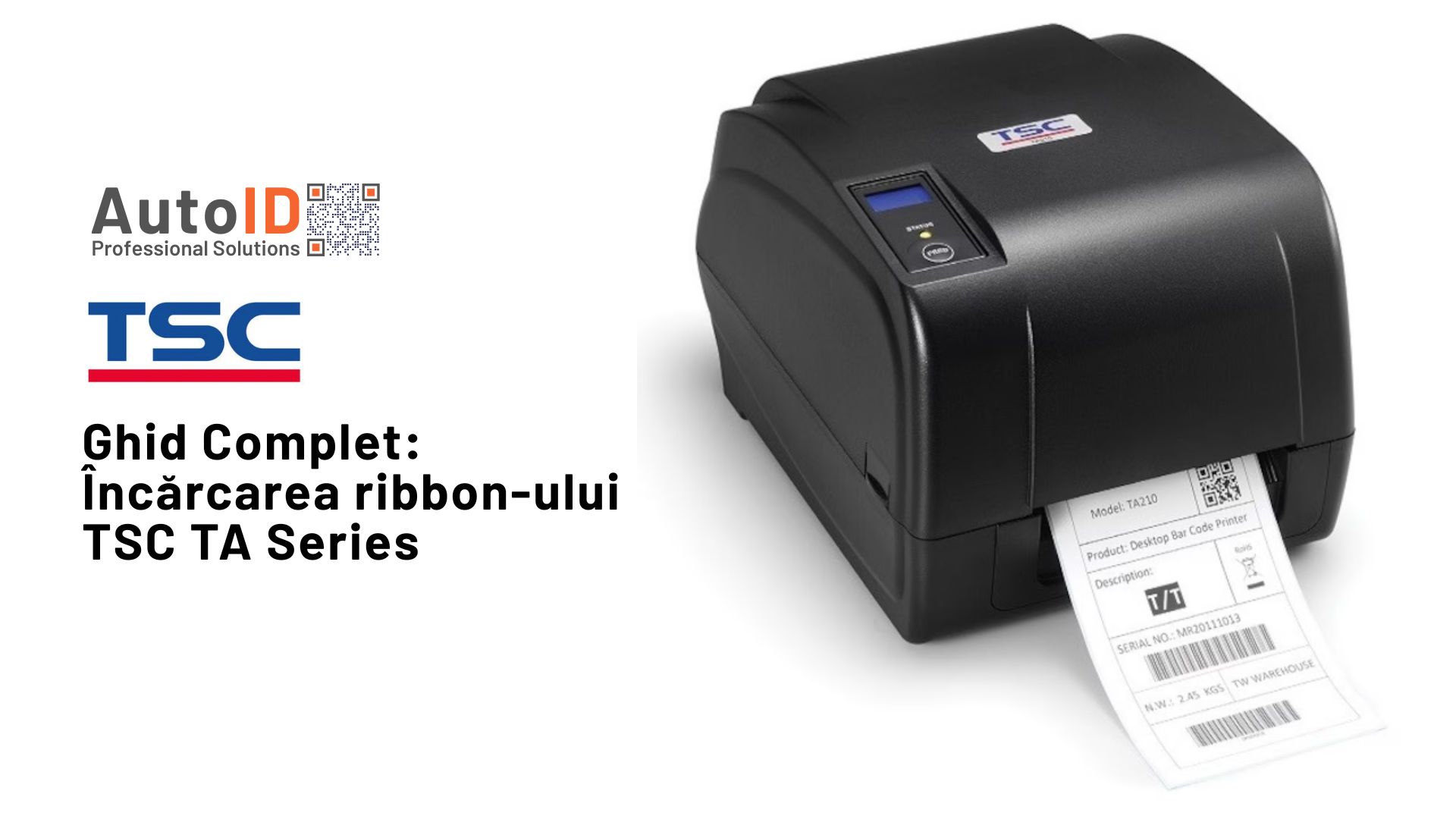 Încărcarea ribbon-ului TSC TA Series