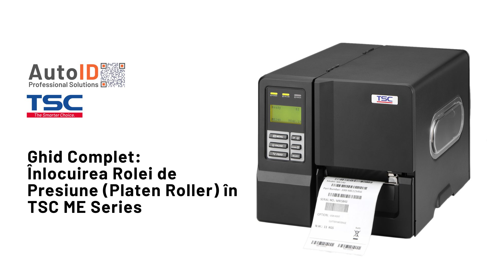 Înlocuirea Rolei de Presiune (Platen Roller) în TSC ME Series