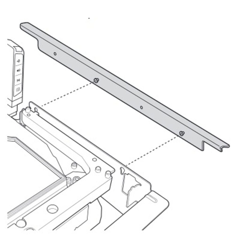 Kit Montare pe Șină Zebra 1/2 inch pentru MP7000 Long MX303-RAIL