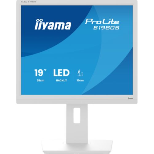 Monitor 19”, LED TN, 1280x1024, HDMI/DP, Pivot, HAS 150mm, Boxe integrate – iiyama B1980S-W1