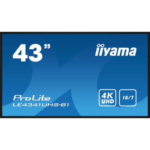 Display profesional 43'', 4K UHD, media player, 18/7 - iiyama ProLite LE4341UHS-B1