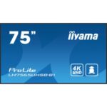 Display Digital Signage 75” 4K UHD, 800cd/m², Android 11, Wi-Fi, 24/7 – iiyama LH7565UHSB