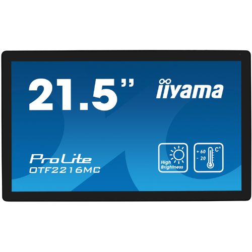 Monitor Touchscreen 21.5” Outdoor High Brightness, PCAP, IP65 – iiyama OTF2216MC-B1