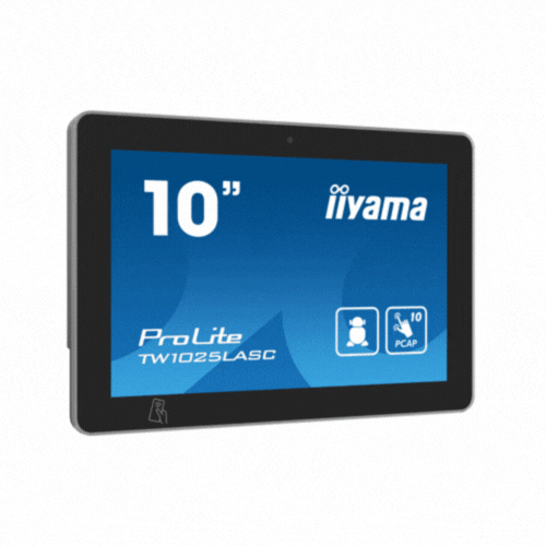 Panel PC 10.1” Touchscreen Android 12, POE, NFCRFID, RGB LED, IPS, 10 Touch – iiyama TW1025LASC-B1PNR