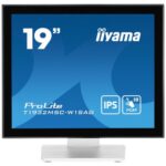 Monitor Touchscreen 19” SXGA PCAP 10 Touch, IPS, Anti-Glare, Carcasă Albă – iiyama T1932MSC-W1SAG