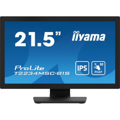 Monitor Touchscreen 22” Full HD PCAP 10 Touch, IPS, Touch Through Glass, IP65 – iiyama T2234MSC-B1S