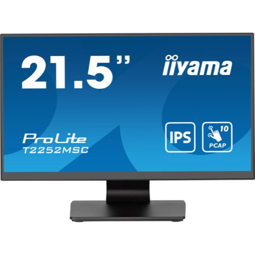 Monitor Touch 21.5” PCAP 10 puncte, Full HD, IPS, Negru, Anti-Fingerprint – iiyama T2252MSC-B2