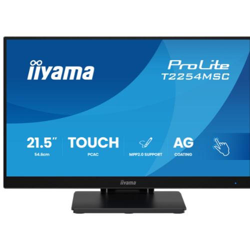 Monitor Touch 21.5” Full HD, Optical Bonded PCAP, IPS, Anti-Glare, Stylus MPP 2.0 – iiyama T2254MSC-B2AG
