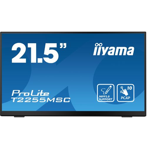 Monitor Touch 21.5” PCAP 10 puncte, Full HD, IPS, Stylus activ MPP2.0, Anti-Glare – iiyama T2255MSC