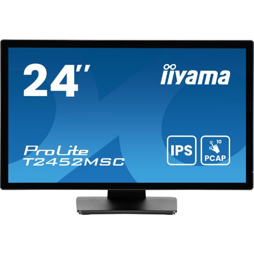 Monitor Touch 23.8” PCAP 10 puncte, Full HD, IPS, Anti-Glare, Negru – iiyama T2452MSC-B1AG