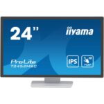Monitor Touch 23.8” PCAP 10 puncte, Full HD, IPS, Alb, Anti-Glare – iiyama T2452MSC-W1