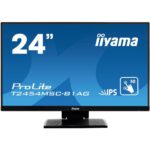 Monitor tactil 23,8” Full HD, PCAP 10-touch, edge-to-edge anti-glare, HDMI/DP/VGA - iiyama T2454MSC-B1AG