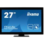 Monitor tactil 27” Full HD, PCAP 10-touch, IPS, edge-to-edge anti-glare, HDMI/DP/VGA - iiyama T2736MSC-B1