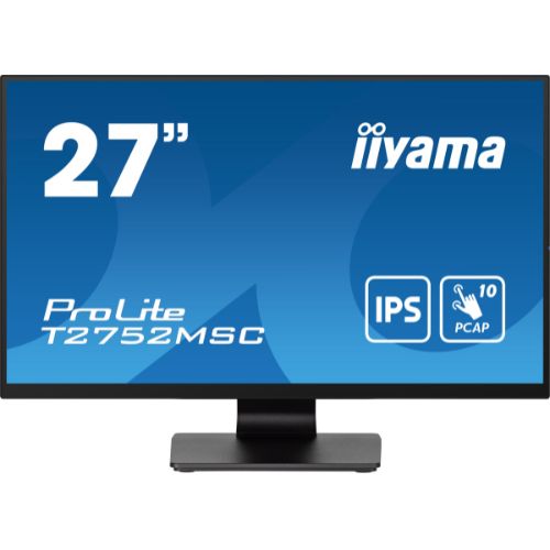 Monitor Touch 27” PCAP 10 puncte, Full HD, IPS, Optical Bonded, Anti-Fingerprint – iiyama T2752MSC-B1