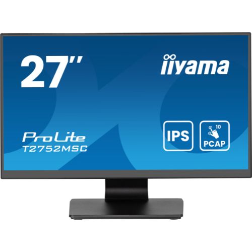 Monitor Touch 27” PCAP 10 puncte, Full HD, IPS, Anti-Glare, Negru – iiyama T2752MSC-B1AG
