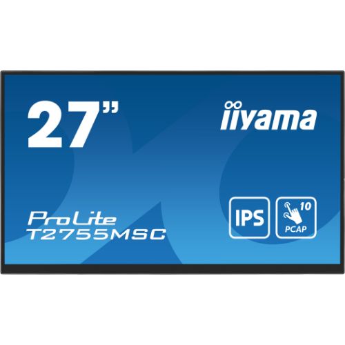 Monitor Touch 27” PCAP 10 puncte, Full HD, IPS, Optical Bonded, Anti-Glare – iiyama T2755MSC