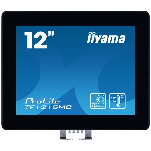 Monitor Touchscreen 12.1” Open Frame PCAP 10 Touch, XGA, HDMI/DP, IP65, Edge Glass – iiyama TF1215MC-B1