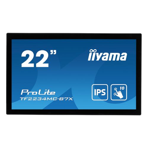 Monitor Touchscreen Open Frame 22” Full HD PCAP 10 Touch, IPS, Touch Through Glass, IP65 – iiyama TF2234MC-B7X