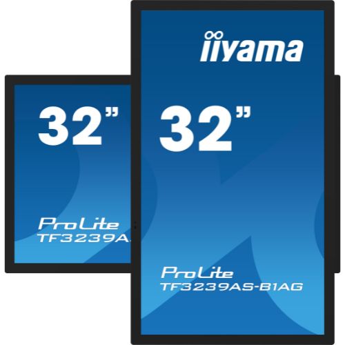 Display interactiv 32” All-in-One PCAP Full HD cu Android 11, CMS iiSignage² – iiyama TF3239AS-B1AG