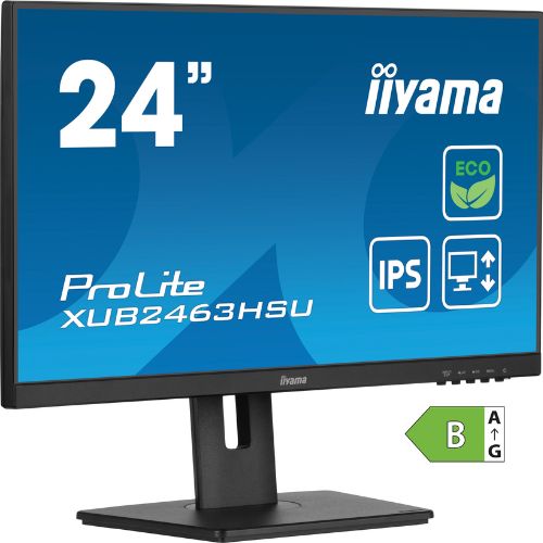 Monitor 24'' IPS, Full HD 100Hz, clasa B, stand ergonomic - iiyama ProLite XUB2463HSU-B1