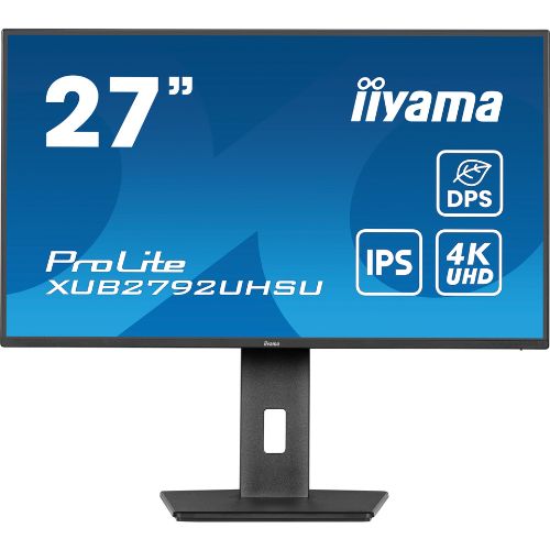 Monitor 27'' 4K IPS, USB-C, stand ergonomic DPS - iiyama ProLite XUB2792UHSU-B6