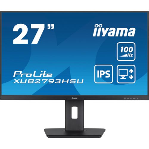 Monitor 27'' Full HD, IPS 100Hz, stand ergonomic și hub USB - iiyama ProLite XUB2793HSU-B7