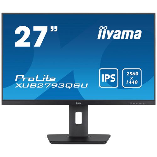 Monitor 27'' QHD, IPS 100Hz, hub USB - iiyama ProLite XUB2793QSU-B7