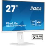Monitor 27” QHD IPS, 100Hz, USB-C Dock 65W, RJ45, HDMI/DP, reglaj înălțime – iiyama XUB2797QSN-W2
